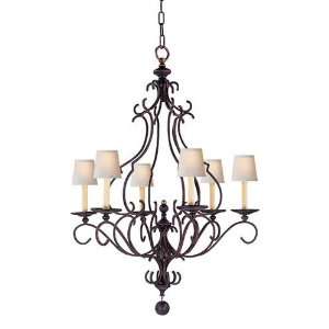 Visual Comfort and Company CHC1421R Chart House 6 Light Chandeliers in 