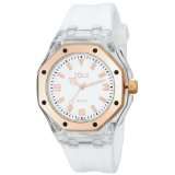 Tocs Unisex 40901 Analog Octagon Diver Rose White with Rose Tone Watch