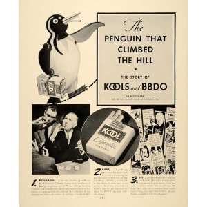   Cigarettes Carton Smoking Penguin   Original Print Ad