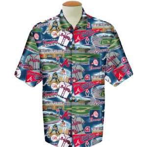 Atlanta Braves Reyn Spooner Royal Hawaiian Button Down Shirt  