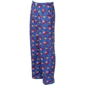 New York Giants Youth Royal Blue Jersey Pajama Pants 