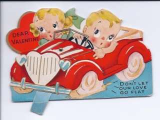   Cut Valentine Card Dont Let Our Love Go Flat Jointed Mechanical Car