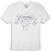 Rocawear Love V Neck S/S T Shirt   Mens   White / Navy