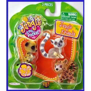   in My Pocket Jungle Friends Jaguar, Lemur and Meerkat Toys & Games