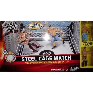  WWE Wrestling STEEL CAGE MATCH with RING, CAGE, POSTER 
