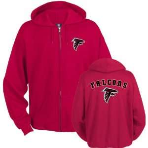  Atlanta Falcons Red Touchback II Full Zip Hooded 