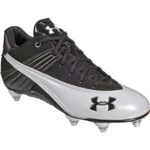  Under Armour Surge Blk/Wht 5/8 Detach Football Cleat   SZ 