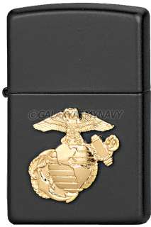 USA Made Marine Corps Black Zippo Lighter US Military  