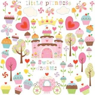 RoomMates RMK1605SCS Happi Cupcake Land Peel and Stick Wall Decals