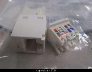 50) Panduit CJ688TGAW Cat6 Mini Com Jack, Arctic White ~STSI  