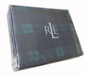 Ralph Lauren U BLACKWATCH Plaid SHEETS Tw/TwXL/Fl/Q 0028828039798 