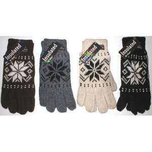    Wholesale Lot 24 Mens Knit Insulated Winter Gloves 