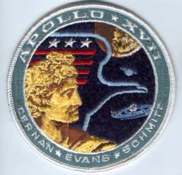 NASA Apollo 17 Mission Patch Last Lunar Mission 4 Inch  