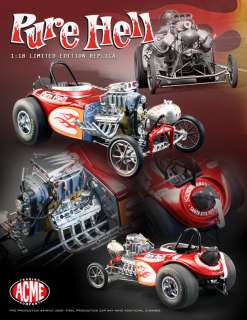 ACME 118 SCALE 1930S BANTAM FUEL ALTERED PURE HELL DRAG CAR  