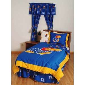   Jayhawks Bed in a Bag King   With White Sheets