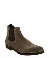 Car Shoe grey leather slip on ankle boots style# 317538801