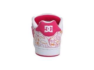   *DC PIXIE SCROLL WOMENS SKATE SHOE*WHITE/CRAZY PINK*ASSORTED SIZES