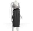 black halo coal colorblock twill jackie cut out dress