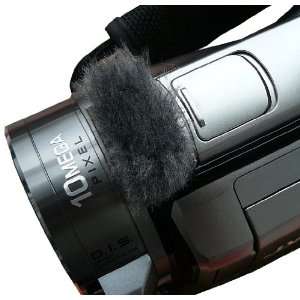 Stick On WindCutter Fur Microphone Windscreen for Consumer Camcorder 