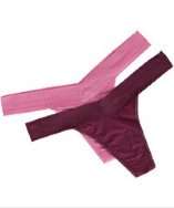 style #305076201 set of 2   wine and pink Micro Glamour thongs