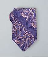 Robert Graham purple flourescent paisley silk tie style# 312799902