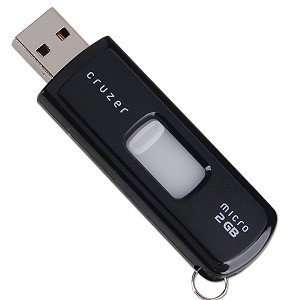  SanDisk Cruzer Micro 2GB USB 2.0 Flash Drive (Black) Electronics