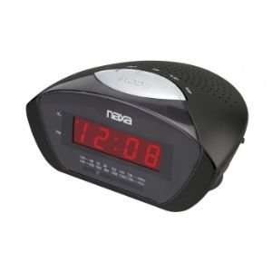  Naxa NRC 160 Digital Alarm Clock with AM/FM Radio & Snooze 