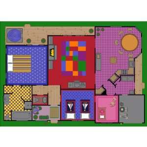  Creative Play House Play Rug   310 x 54 Rectangle
