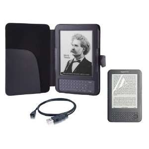  Reader Black PU Leather Cover Case (3rd Third Generation 6 Kindle 