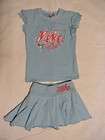 nike girls skort skirt and top set size 4 light