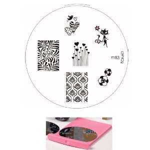 Konad Nail Art Set Includes Image Holder & Image Plate M83 Chic Kitty 
