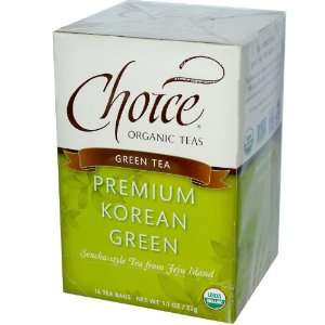 Premium Korean Green Tea, 16 Tea Bags Grocery & Gourmet Food