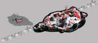 MotoGP #58 Marco Simoncelli Gresini Honda Key Ring Fob  