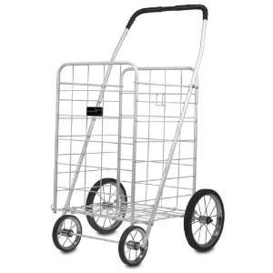  Cart   Easy Wheel Jumbo Shopping & Laundry Cart   White 