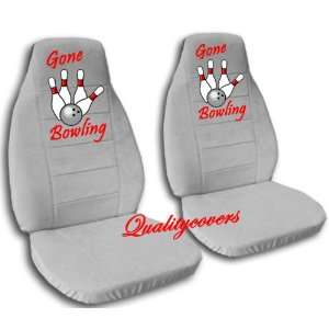  2 Silver Bowling seat covers for a 1998 2001 Ford Ranger 