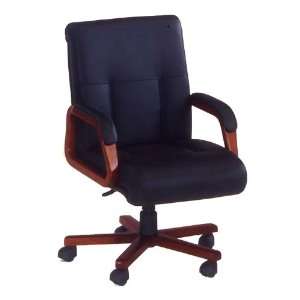   Mahogany DMi Eclipse Executive Leather Mid Back Chair