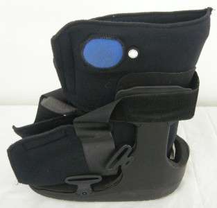 This is a Black OSSUR Low Top Cam Walker Medical Fracture Boot Cast 