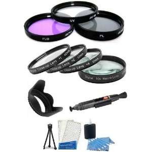  Lens Filter Kit Includes 62mm Hard Rubber Lens Hood + 62mm 