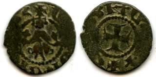 Scarce bronze pogh, Oshin (1308 1320), Cilician Armenia  