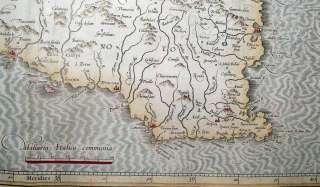 1589 (1633) MERCATOR Map SICILY Siciliae Regnum Rare  