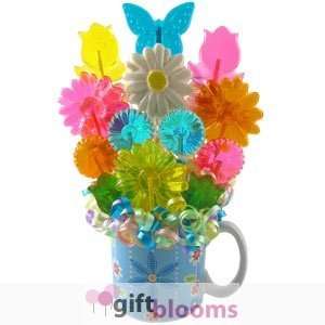  Mug Of Flowers Lollipop Bouquet