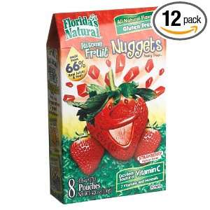 Floridas Natural Strawberry Nuggets, 4.8 Ounce Boxes (Pack of 12 