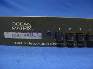 Ocean Matrix OMX 9069 10x1 Video/Audio Stereo Switcher  