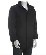 Rainforest black nylon micro twill three in one vest jacket style 