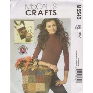  McCalls Crafts Pattern M5543 for Bags Arts, Crafts 
