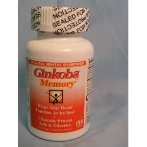 com Ginkoba Memory Dietary Supplement 150 Tablets Ginko Biloba Pills 
