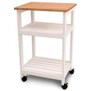  Utility/Microwave Butcher Bl. Cart Furniture & Decor