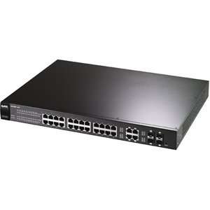  Zyxel GS1500 24P Ethernet Switch   28 Port   4 Slot 