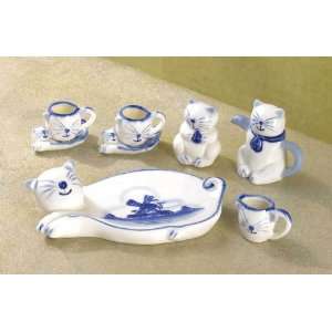 Ceramic Cat Mini Tea Set 