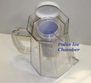   flip your Polar ICE Pitcher upsidedown and fill the Polar ICE Chamber